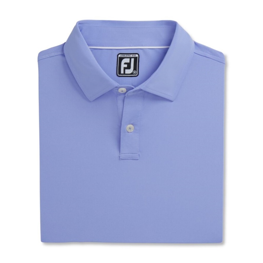 Footjoy CA Blue Violet Athletic Fit Solid Lisle Self Collar