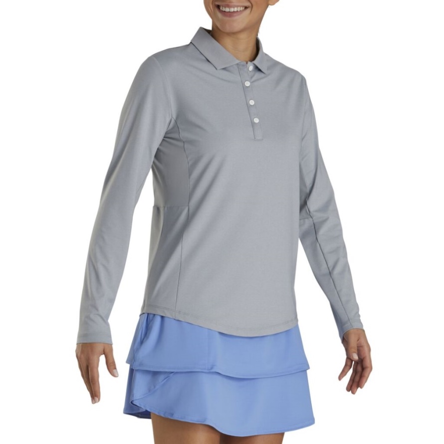 Long Sleeve Sun Protection Shirt Women Heather Grey Footjoy CA