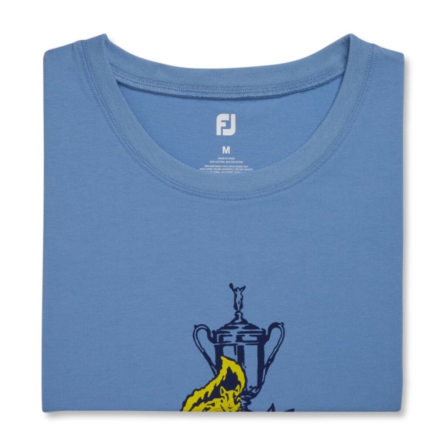 2022 U.S. Open Squirrel Graphic Tee Women-Previous Season Style Sky Blue Footjoy CA