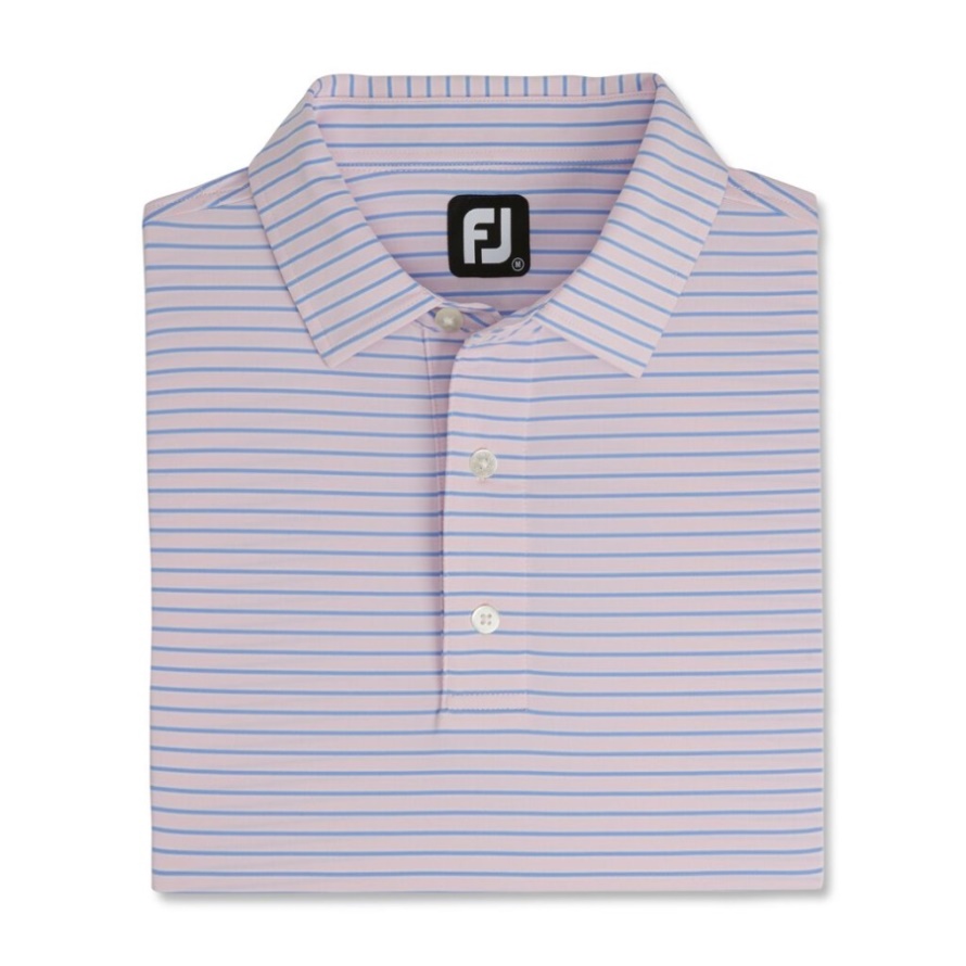Stretch Lisle Pinstripe Pink-Blue-White Footjoy CA