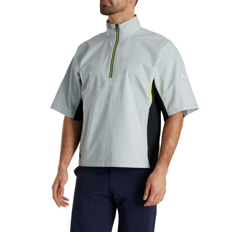 HydroLite Short Sleeve Rain Shirt Silver-Black-Lime Footjoy CA