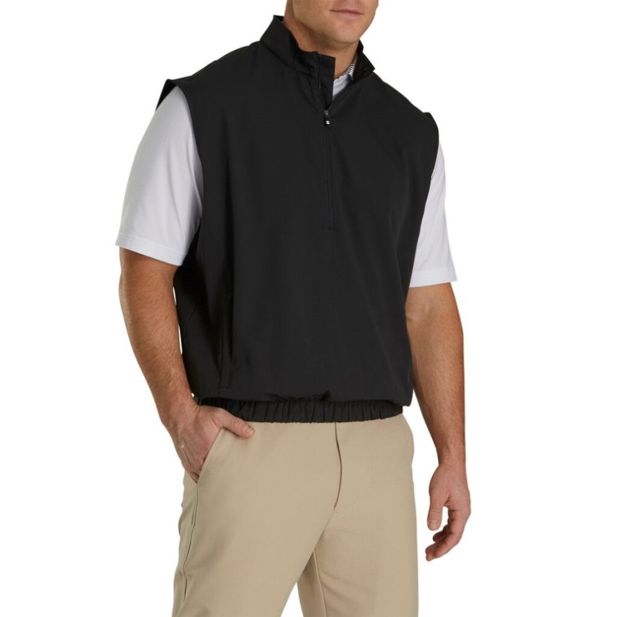 Black Windshirt Vest Footjoy CA