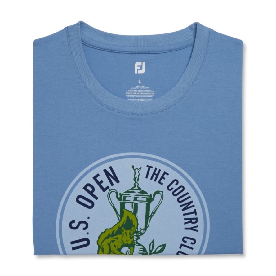2022 U.S. Open Circle Graphic Tee-Previous Season Style Sky Blue Footjoy CA