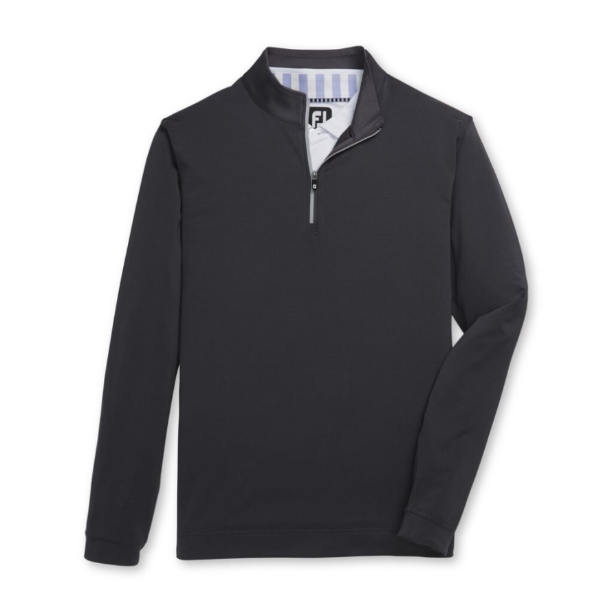 Lightweight Quarter-Zip Heather Charcoal-Black Footjoy CA