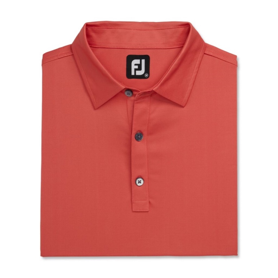 Slub Yarn Solid Self Collar Coral Footjoy CA