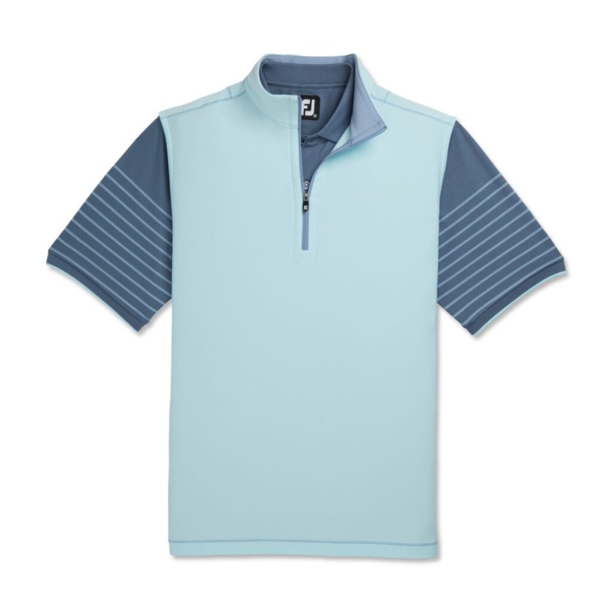 Footjoy CA Quarter-Zip Brushed Back Vest Azure