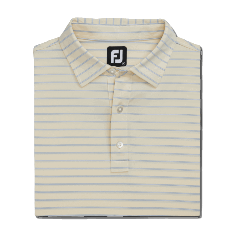 Footjoy CA Lemonade Triple Pinstripe Lisle Self Collar