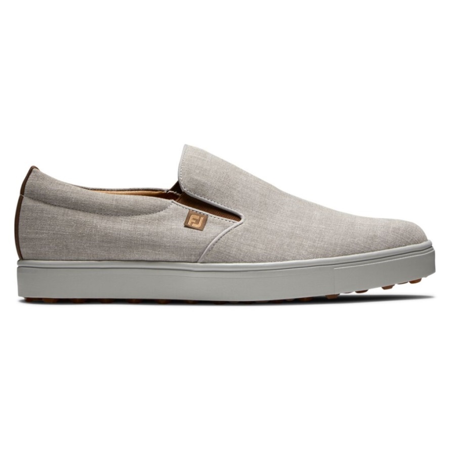 Footjoy CA Club Casual Slip-On White-Silver