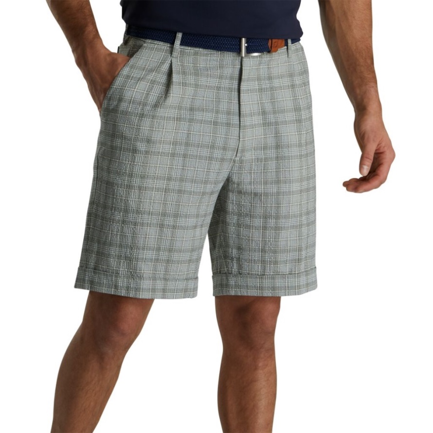 Footjoy CA Glen Plaid Seersucker Madison Shorts
