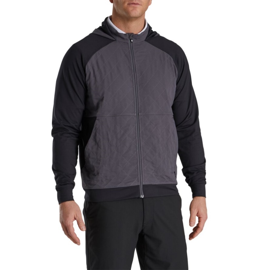Black-Charcoal Footjoy CA Hybrid Hoodie