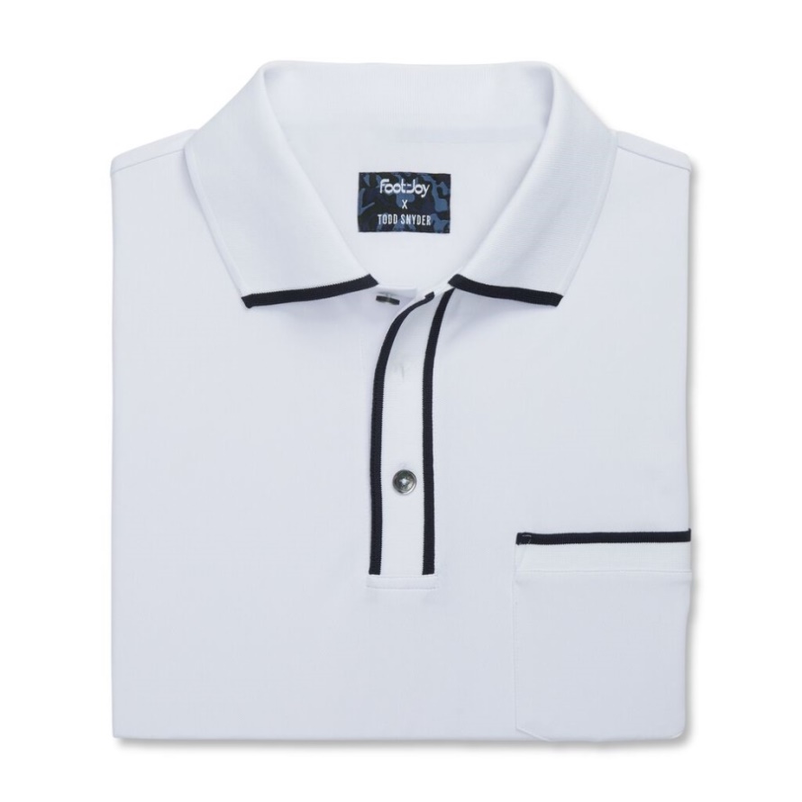 White Tipped Pique Polo Footjoy CA
