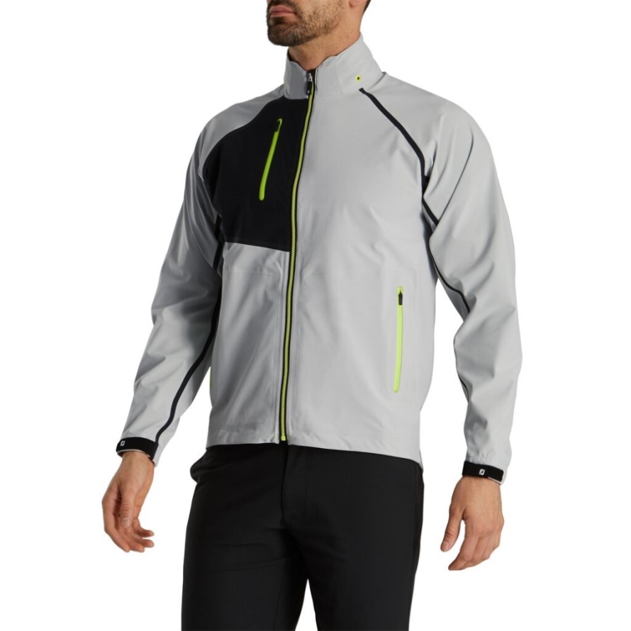 Silver-Black-Lime HydroTour Rain Jacket Footjoy CA