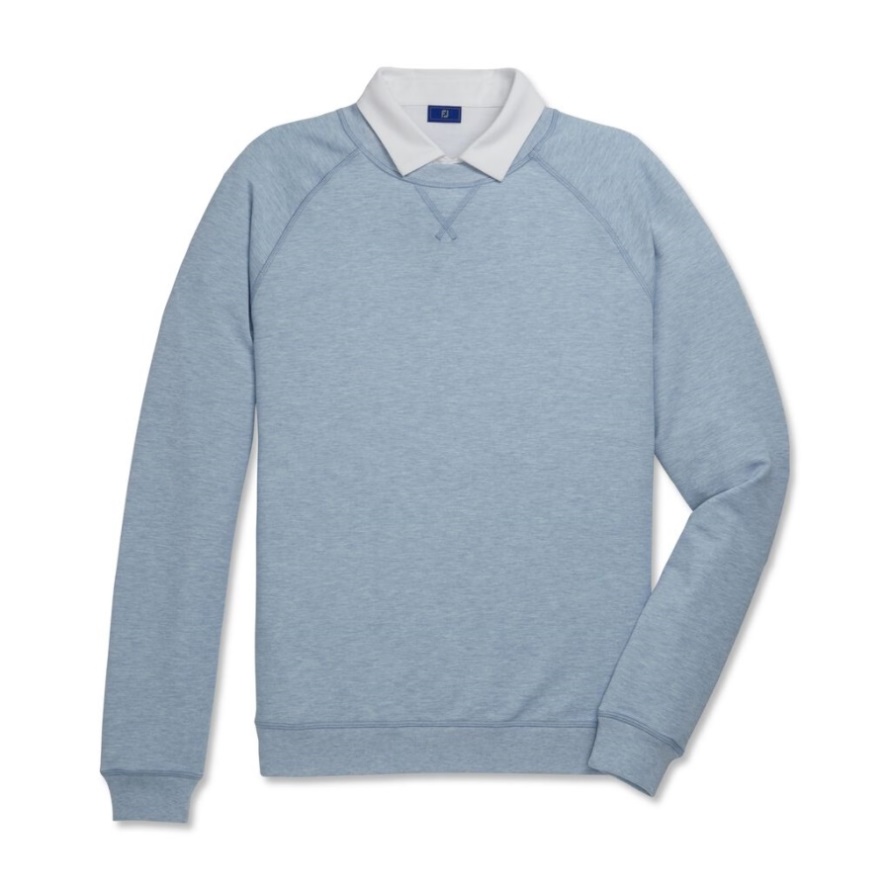 Footjoy CA Dove Grey Heather French Terry Crewneck