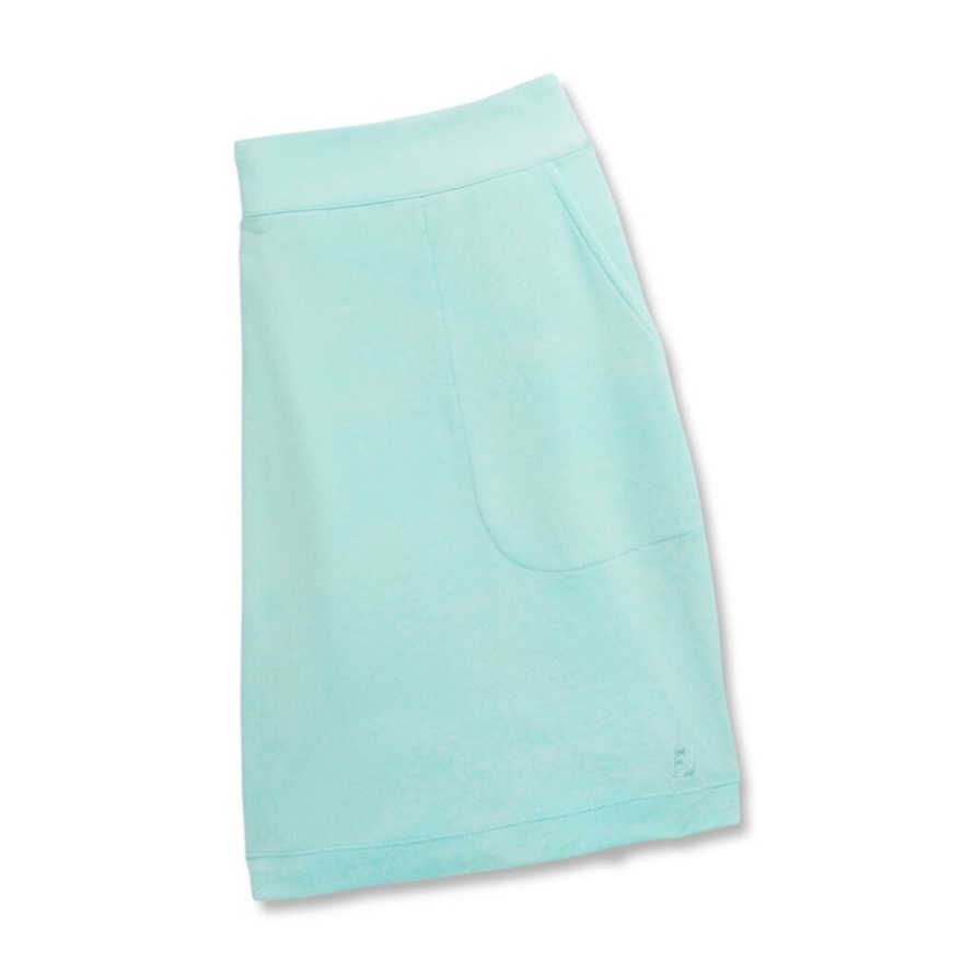 Jacquard Knit Skort Women-Previous Season Style Aquamarine Footjoy CA