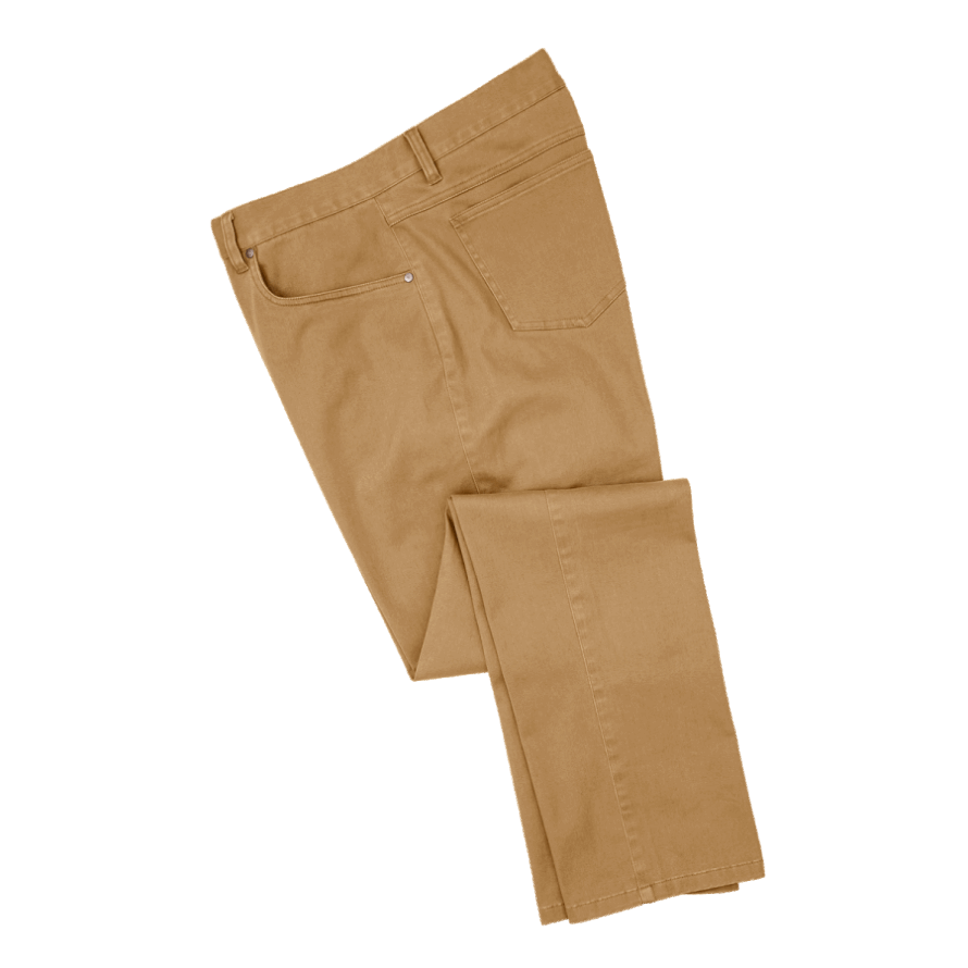 Footjoy CA Tan Sueded Cotton Twill 5-Pocket Pant