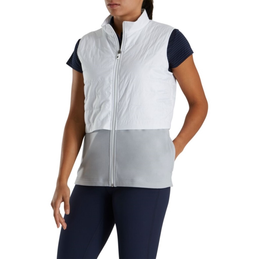 Layered Insulated Vest Women-Previous Season Style White Footjoy CA