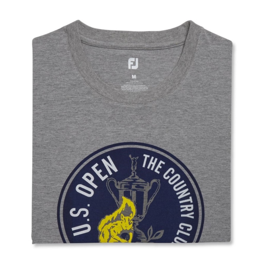 Footjoy CA 2022 U.S. Open Circle Graphic Tee-Previous Season Style Grey