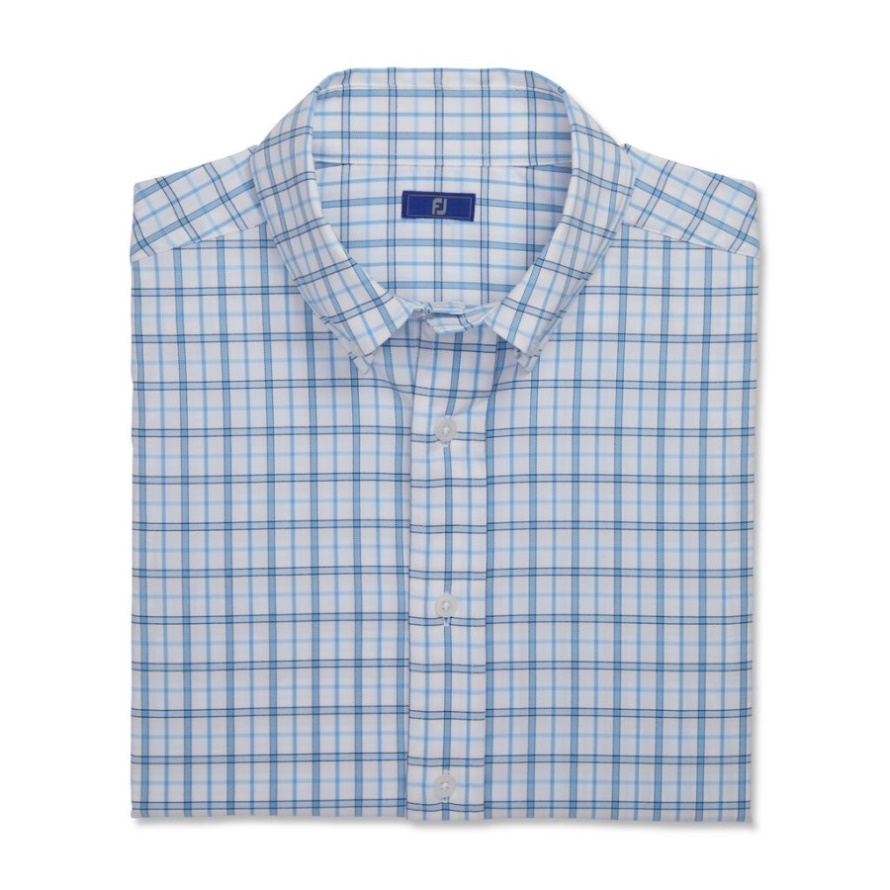 Footjoy CA White-Light Ocean Super Soft Woven Plaid