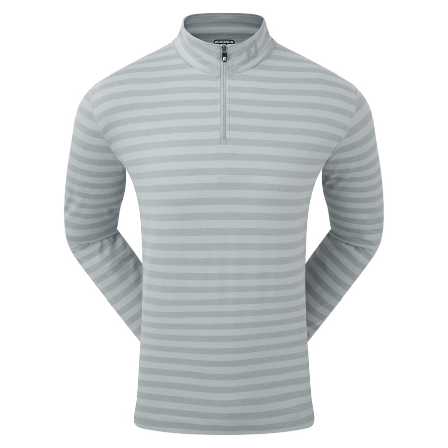 Footjoy CA Peached Jersey Tonal Stripe Chill-Out Grey