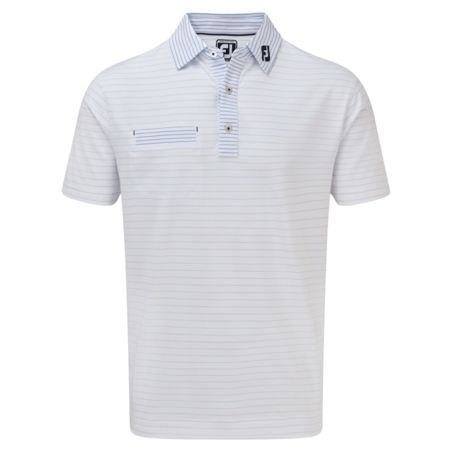 Footjoy CA White Lisle Pinstripe Mix