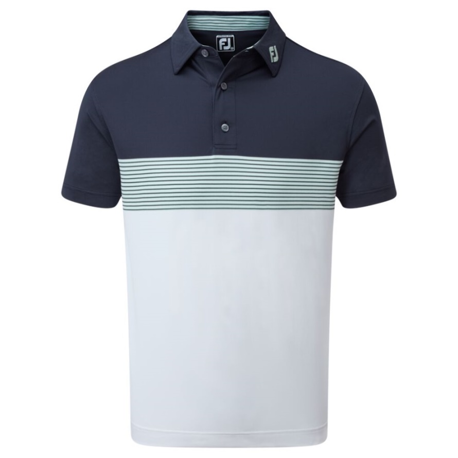 Colour Block Pique Navy-White-Sage Footjoy CA