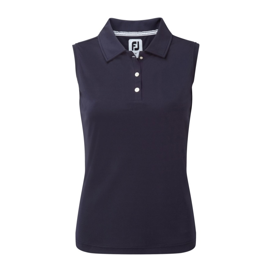 Footjoy CA Navy Interlock Sleeveless Solid Women