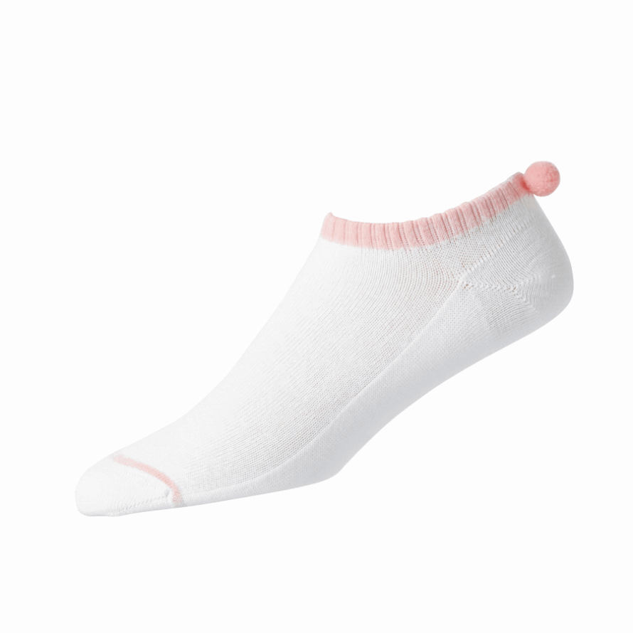 White-Light Pink ProDry Lightweight Pom Pom Women Footjoy CA