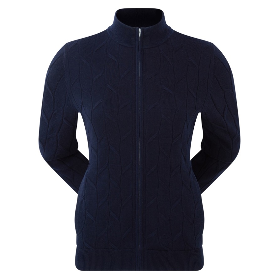 Women's Full-Zip Lined Pullover Footjoy CA Navy-Pink