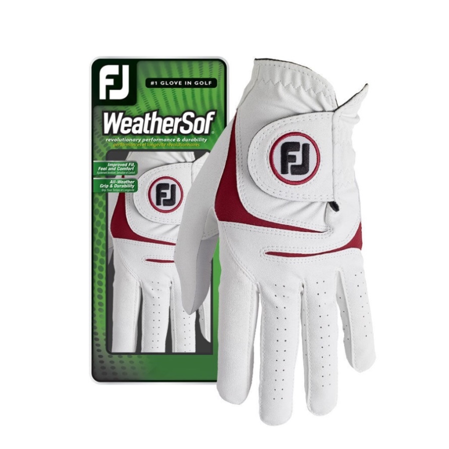 WeatherSof Footjoy CA White-Red