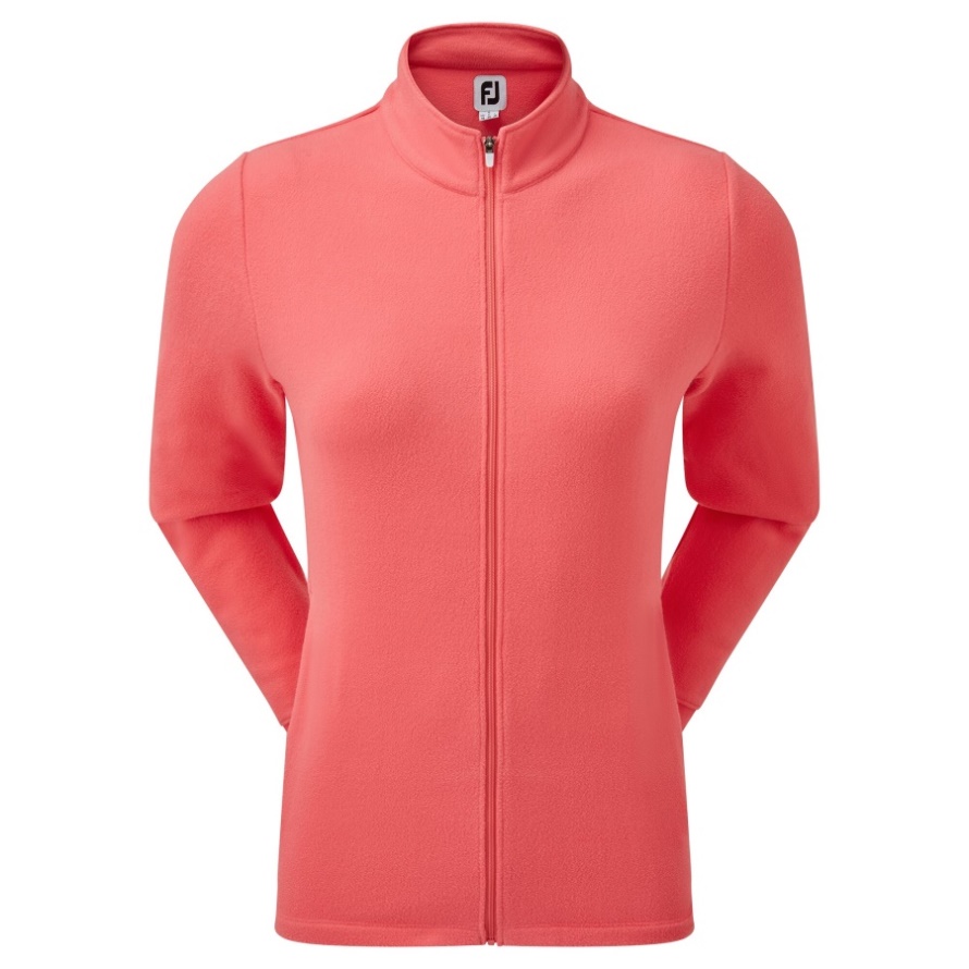 Footjoy CA Full-Zip Fleece Midlayer Bright Coral