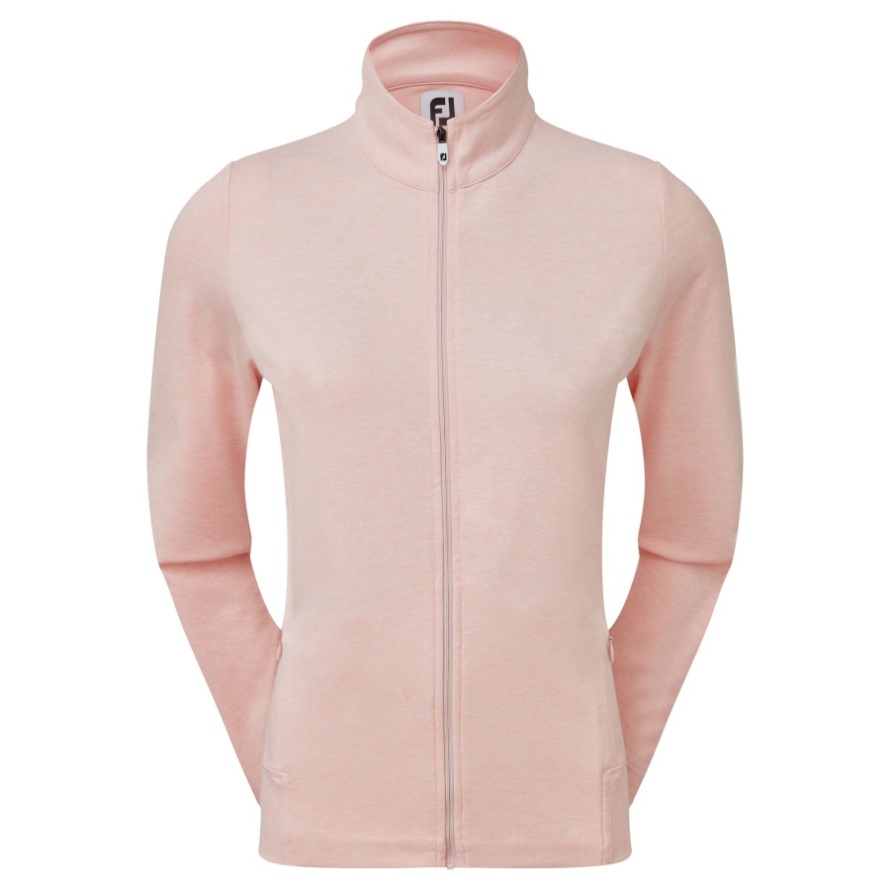 Heather Blush Pink Footjoy CA Women's Full-Zip Knit Midlayer