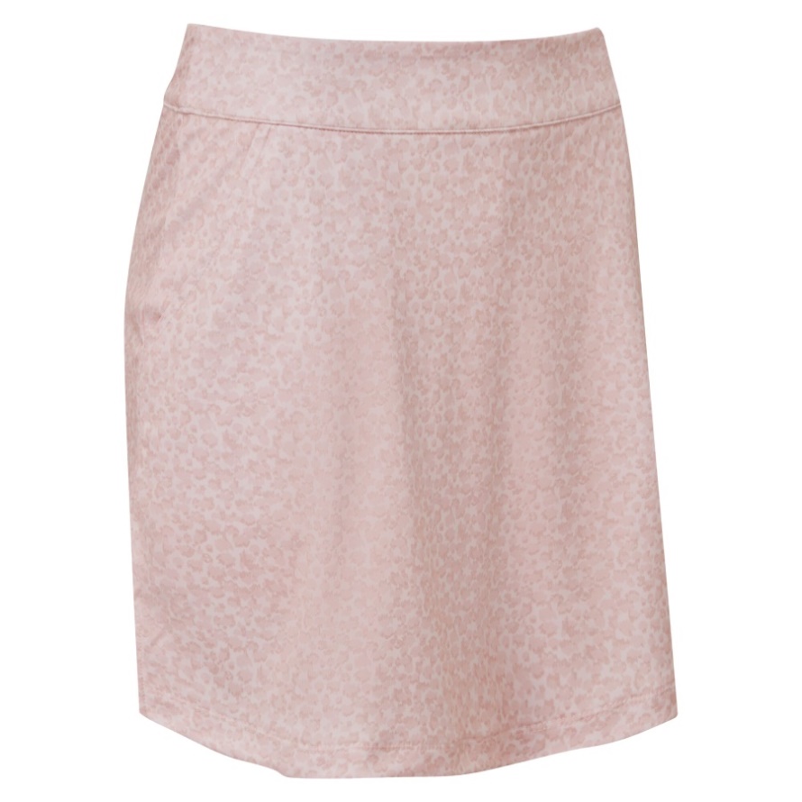 Footjoy CA Blush Pink Women's Interlock Print Skort
