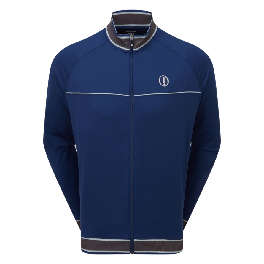 Open Knit Track Jacket Open Blue Footjoy CA