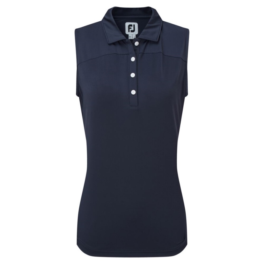 Mesh Back Sleeveless Lisle Navy Footjoy CA