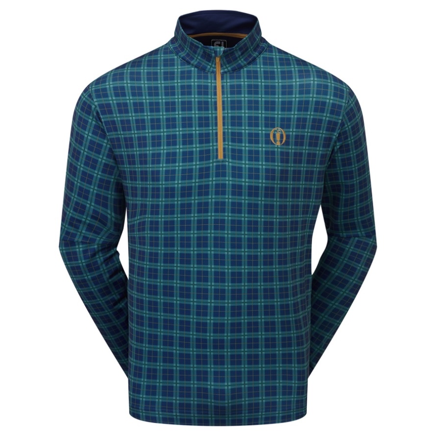 Footjoy CA Open Blue-Multi Offical Tartan Knit Midlayer