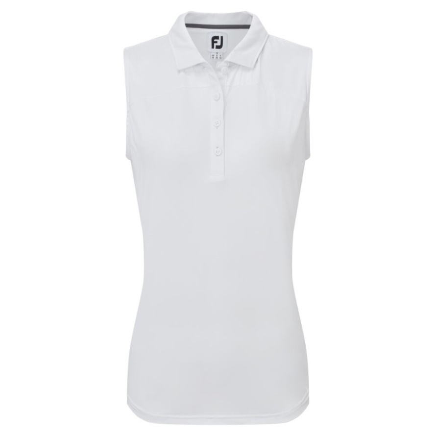 White Mesh Back Sleeveless Lisle Footjoy CA
