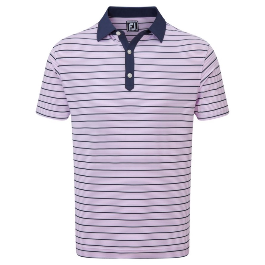 Lavender-White-Navy Accented Stripe Lisle Footjoy CA
