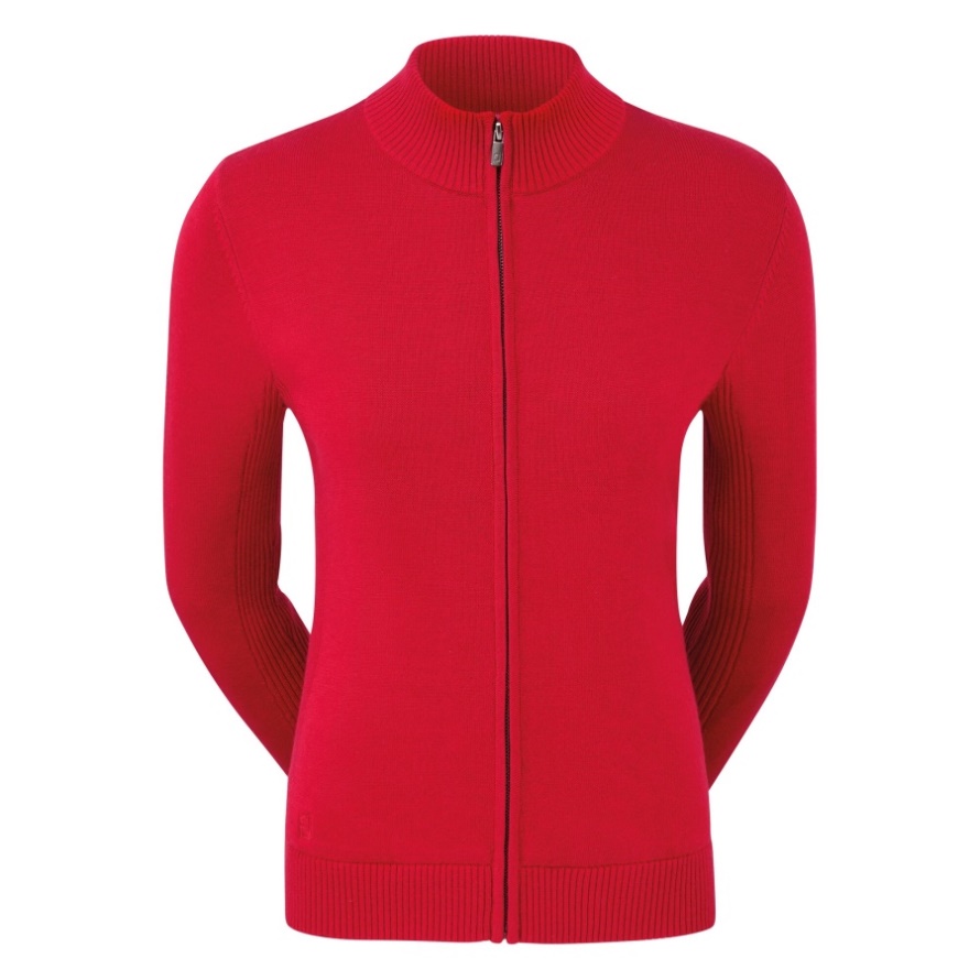 Red Footjoy CA Full-Zip Lined Pullover Women