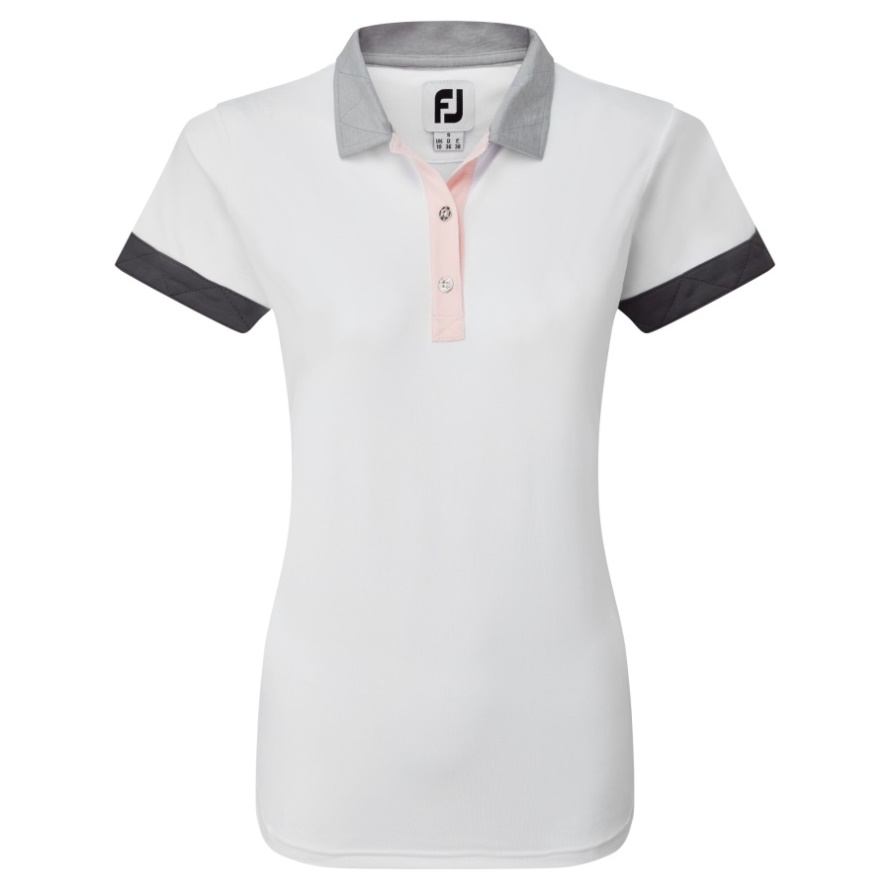 White Women's Blocked Pique Footjoy CA