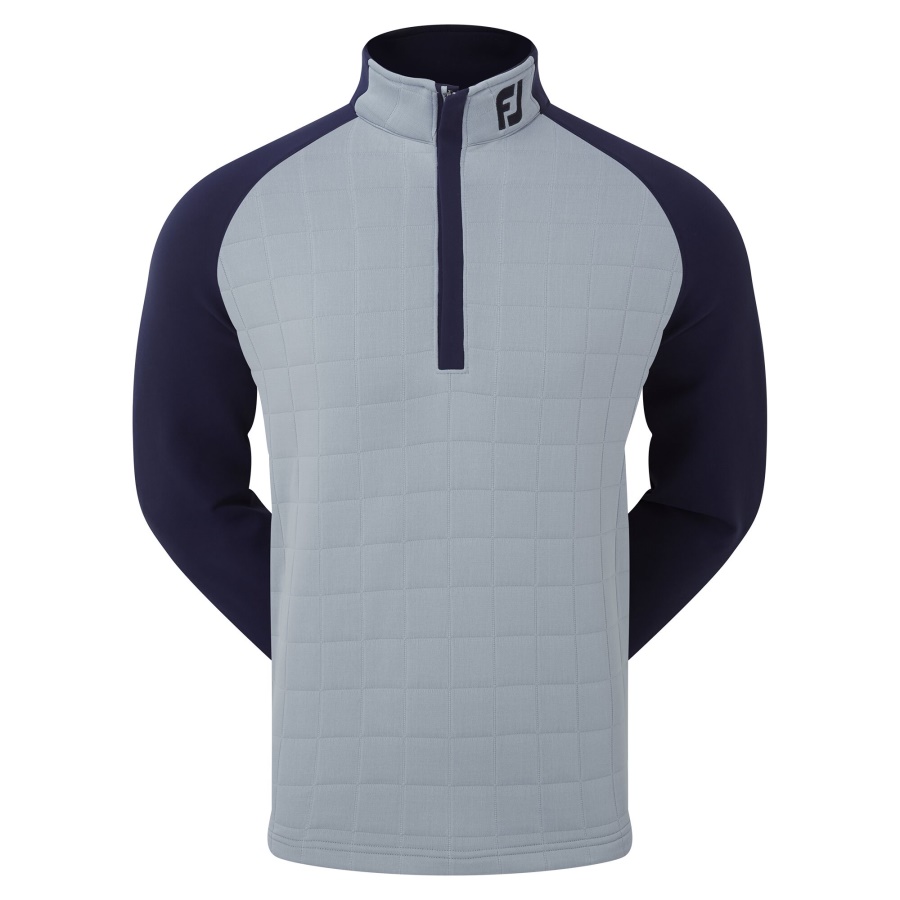Grey-Navy Footjoy CA Quilted Jacquard Chill-Out XP
