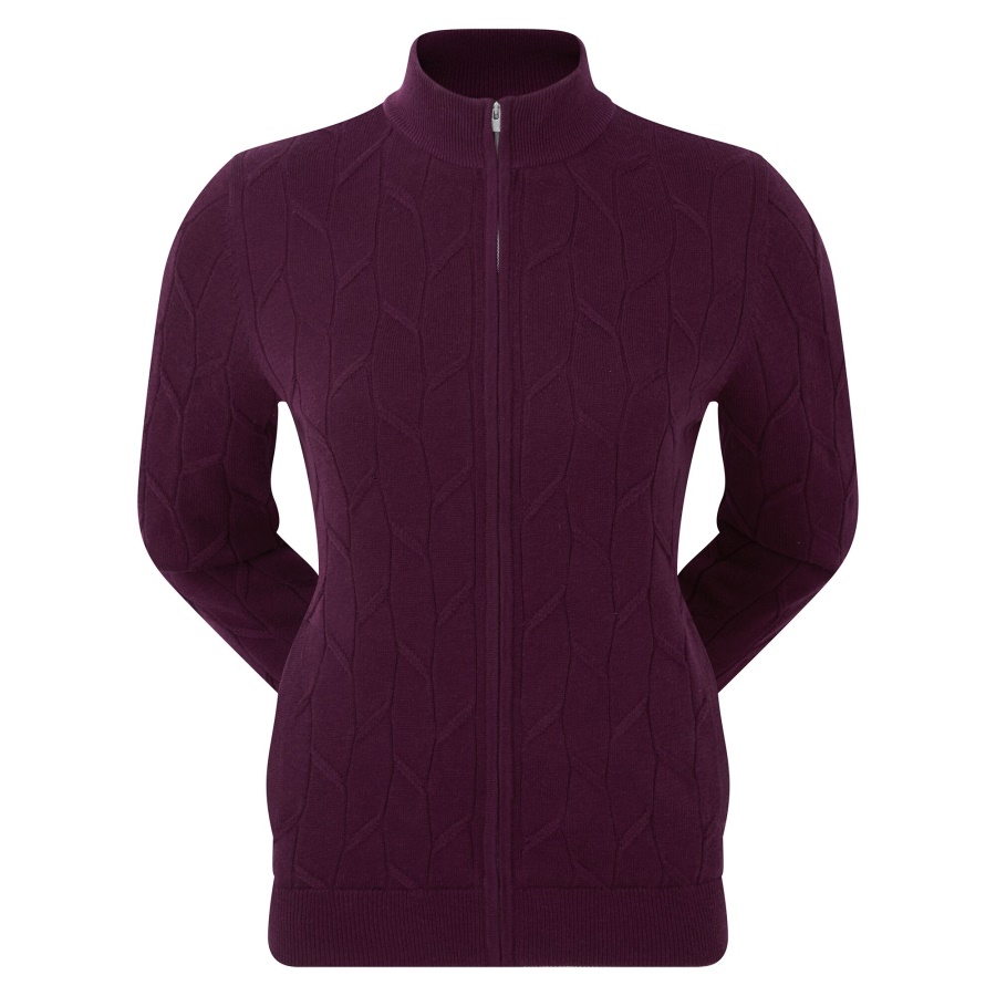 Footjoy CA Women's Full-Zip Lined Pullover Fig