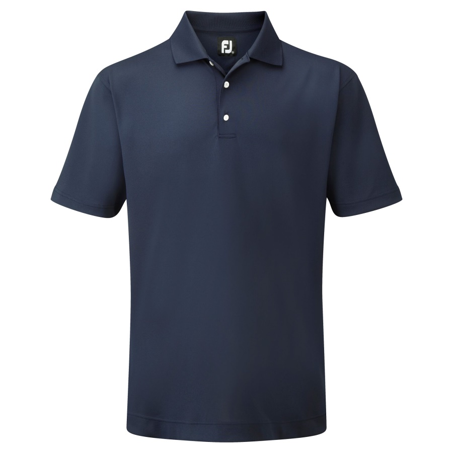 Footjoy CA Stretch Pique Solid Knit Collar Navy