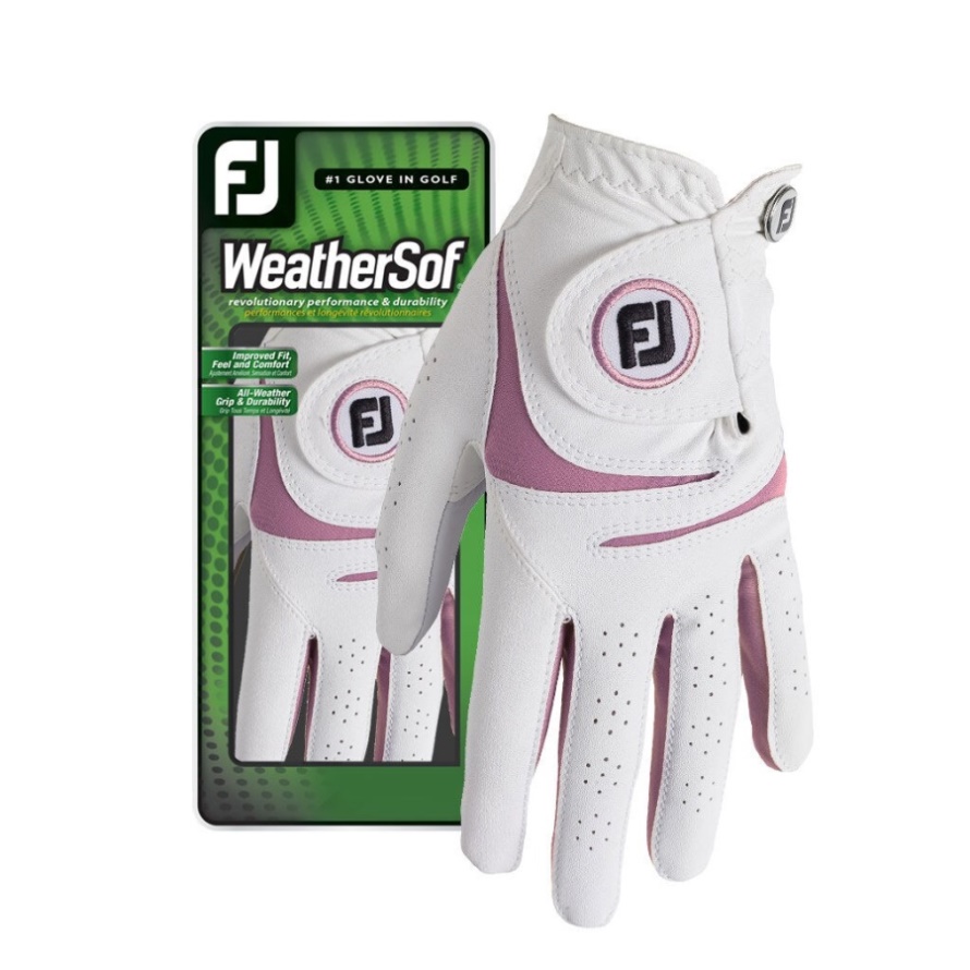 WeatherSof Women Footjoy CA White-Pink