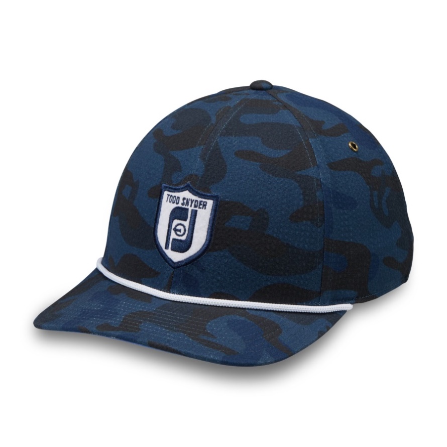 Footjoy CA Seersucker Rope Cap Blue Camo