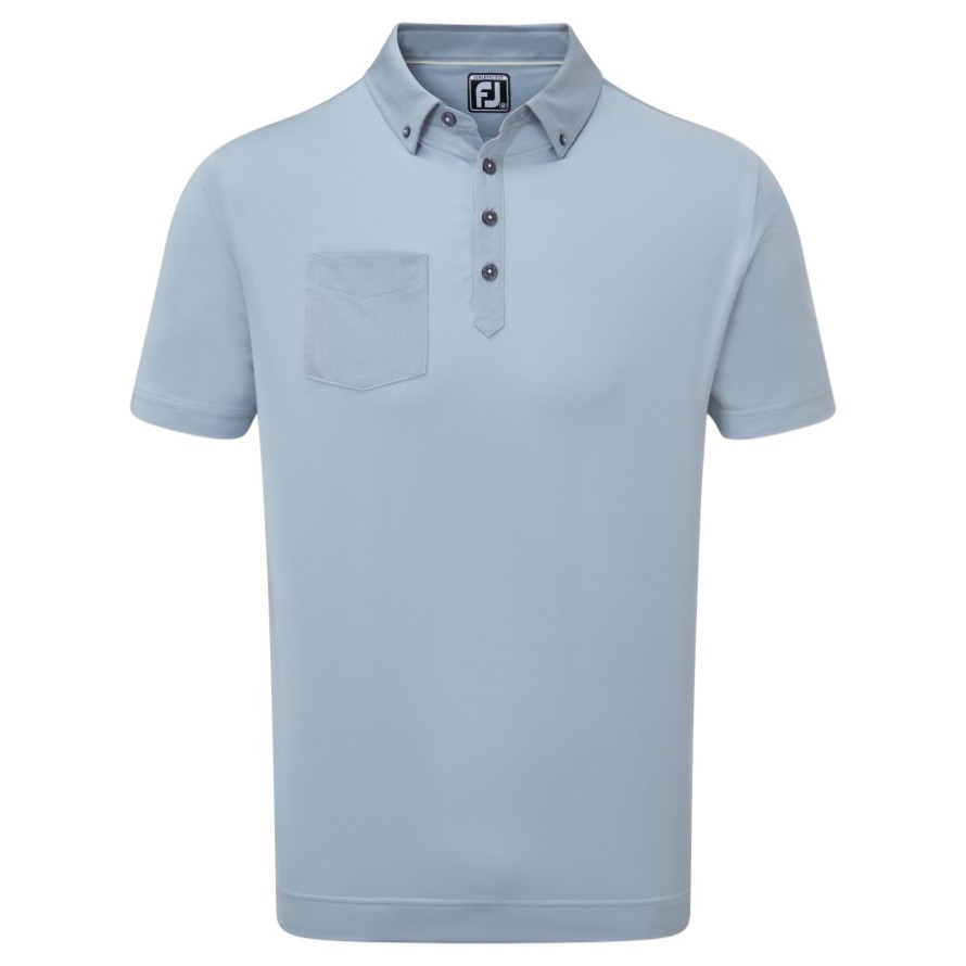 Footjoy CA Grey Tonal Trim Solid with Pocket Lisle