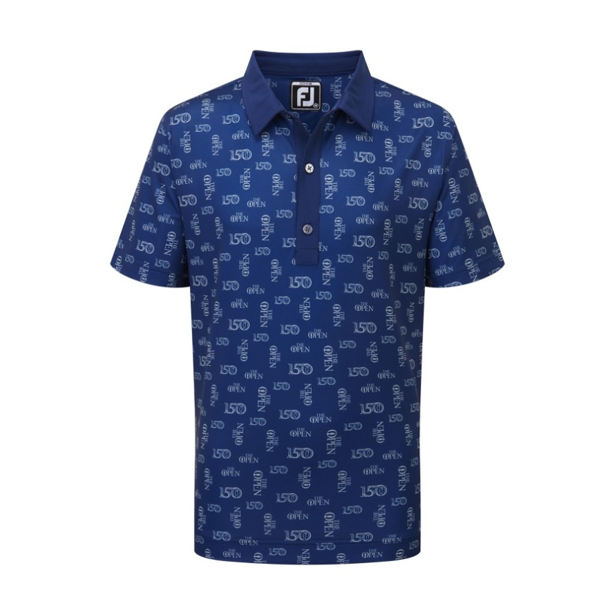 Footjoy CA Open Blue-Antique Silver Open Logo Print Junior