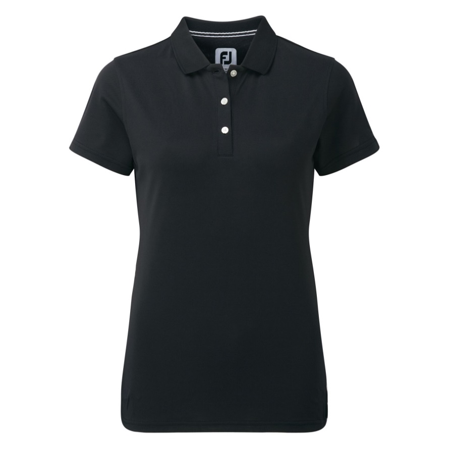 Black Stretch Pique Solid Women Footjoy CA