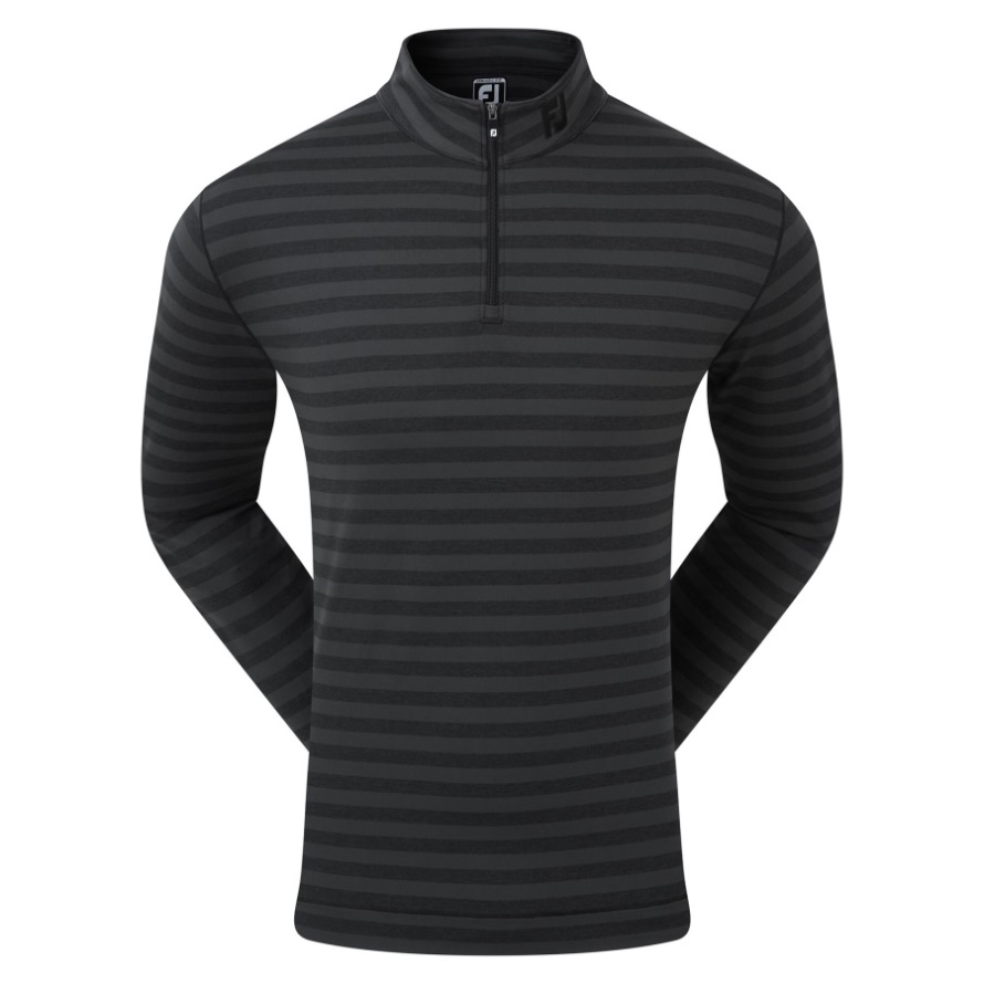 Footjoy CA Black Peached Jersey Tonal Stripe Chill-Out