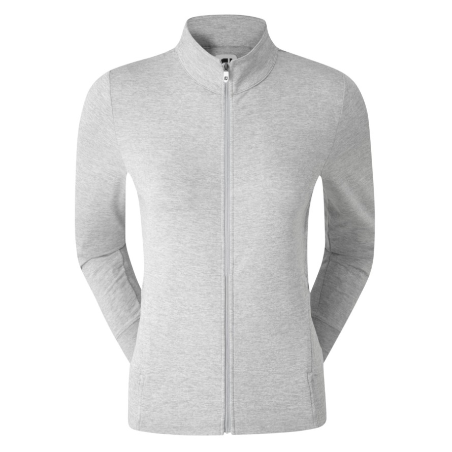 Women's Full-Zip Knit Mid-Layer Heather Grey Footjoy CA