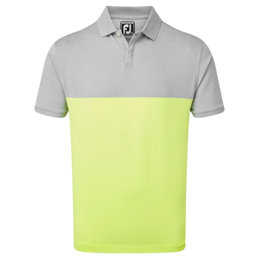 Lisle Engineered Block Heather Grey-Lime Footjoy CA
